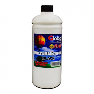 Tinta Premium Sublimacin Black En Botella De 1000 Cm3 - Global Electronics (caja X 12)