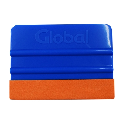 Espatula Azul Con Fieltro De Tela Naranja - Global Electronics (caja X 1000)