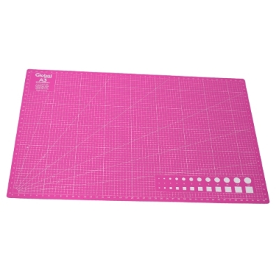 Plancha De Corte A3 45x30 Cm Color Rosa - Global Electronics (caja X 25)