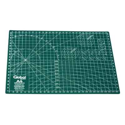 Plancha De Corte A4 30x22 Cm Color Verde - Global Electronics (caja X 50)
