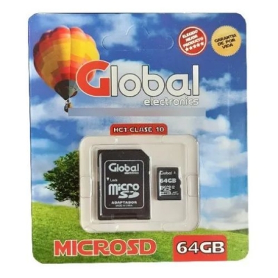 Microsd 64 Gb Con Adaptador Sd Clase 10 Hfc1 - Global Electronics (caja X 2000)