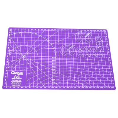 Plancha De Corte A4 30x22 Cm Color Violeta - Global Electronics (caja X 50)