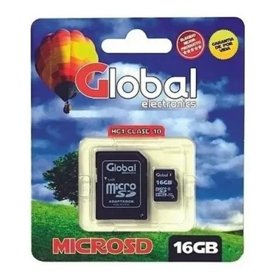 Microsd 16 Gb Con Adaptador Sd Clase 10 Hfc1 - Global Electronics (caja X 2000)