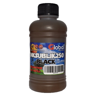 Tinta Premium Sublimacin Black En Botella De 250 Cm3 - Global Electronics (caja X 35)