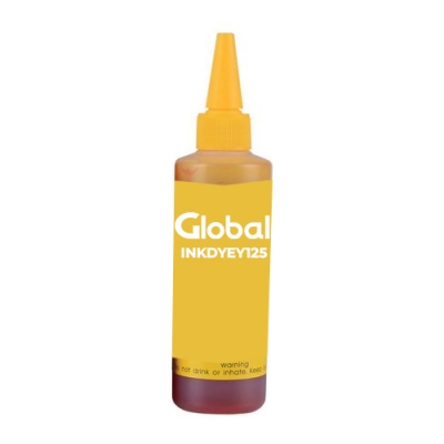 Tinta Premium Universal Yellow Dye En Botella Con Tapa Y Pico Dosificador De 125 Cm3 - Global Electronics