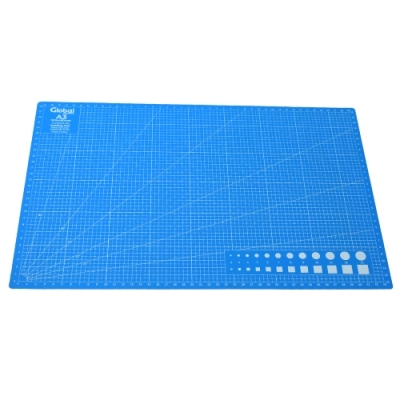 Plancha De Corte A3 45x30 Cm Color Azul - Global Electronics (caja X 25)
