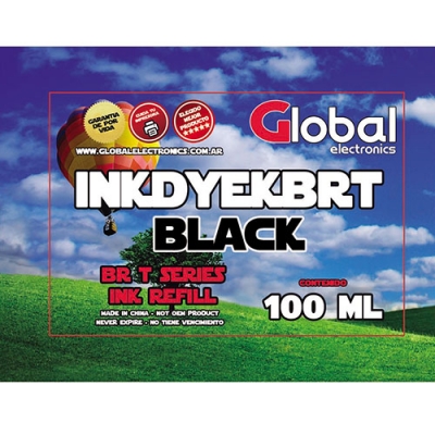 Tinta Premium Brother T Series 5001/6001/d60 Tipo Original Black Dye En Botella Dosificadora De 100 Cm3 - Global Electronics (caja X 36)