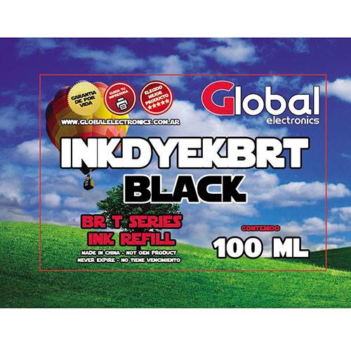 Tinta Premium Brother T Series 5001/6001/d60 Tipo Original Black Dye En Botella Dosificadora De 100 Cm3 - Global Electronics (caja X 100)