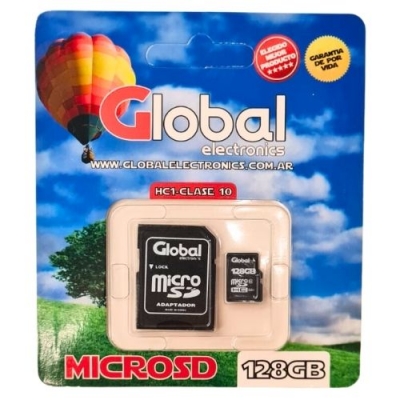Microsd 128 Gb Con Adaptador Sd Clase 10 Hfc1 - Global Electronics (caja X 2000)